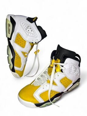 Nike Air Jordan Retro 6 yellow ochre Women’s Size 7 Shoes EU 38 - 384665-170